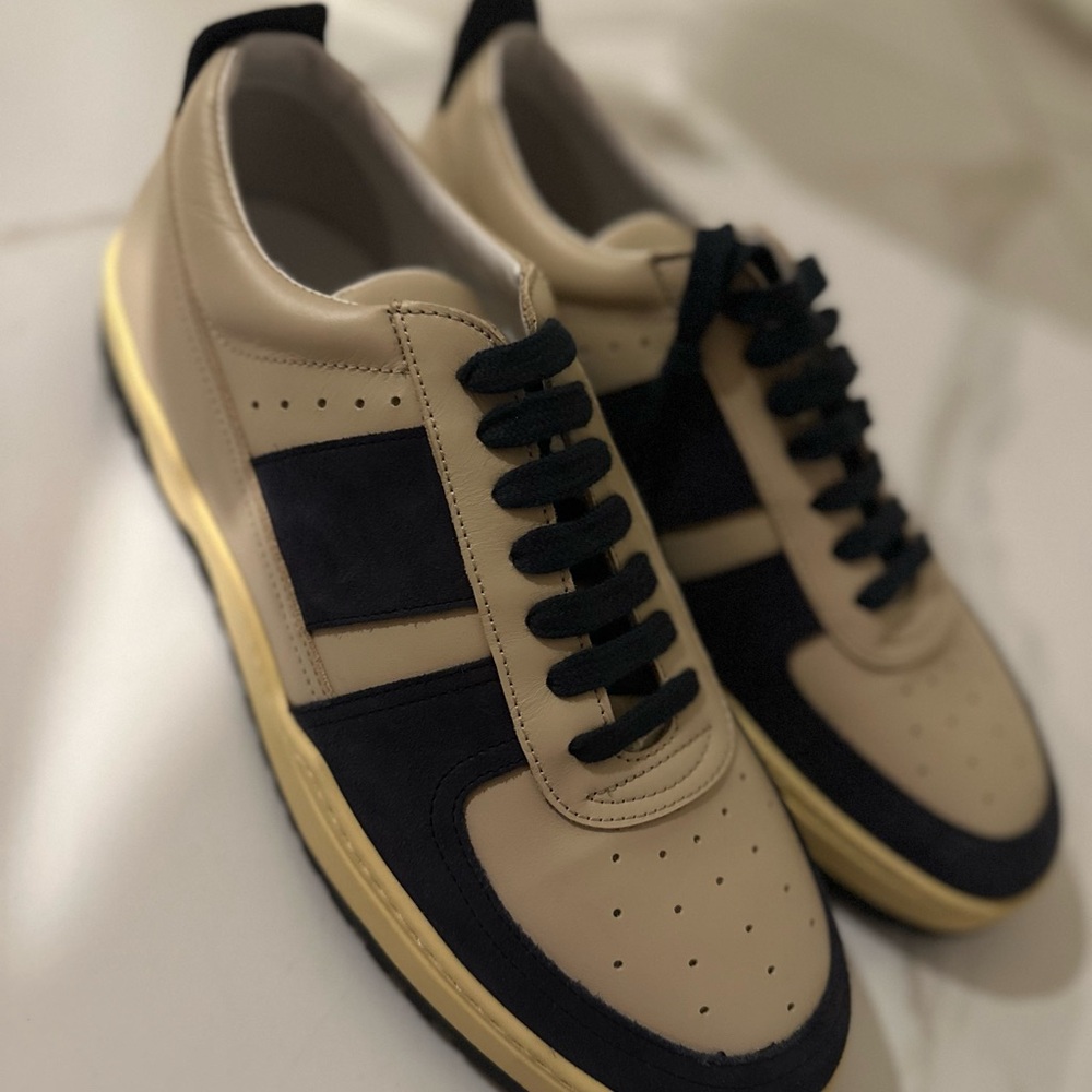Emiliano Baccarini Men's Beige and Black Sneakers